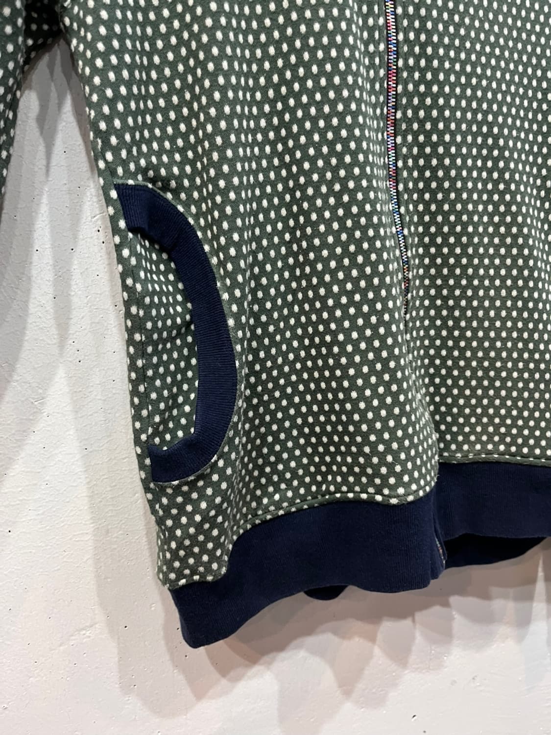 DUDE DO 도트 땡땡이 후드집업 made in japan 상품이미지3