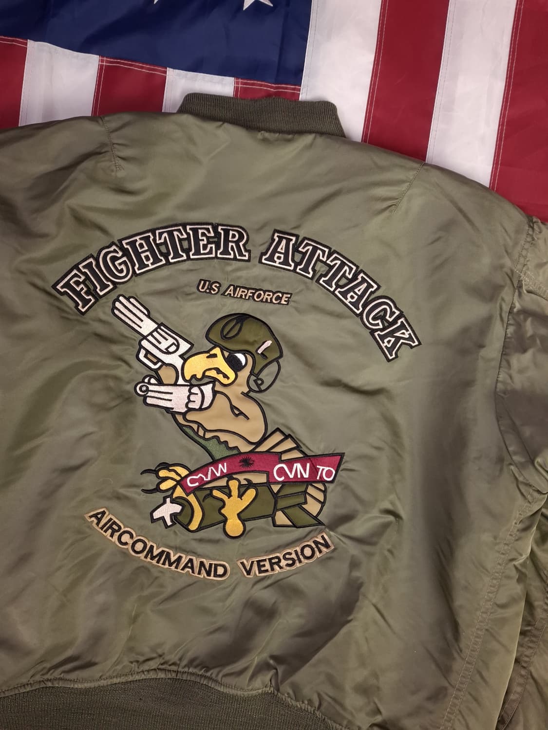 밀리터리 USA MA-1 TYPE 엠브로이드 항공자켓 상품이미지2