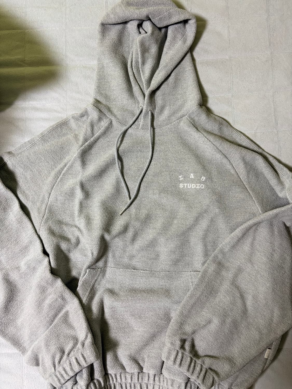아이앱 Herringbone Hoodie 그레이 상품이미지1
