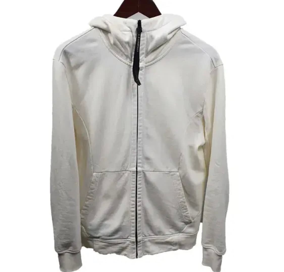 [정품] CP컴퍼니 고글 후드 집업 화이트 (XL) 상품이미지2