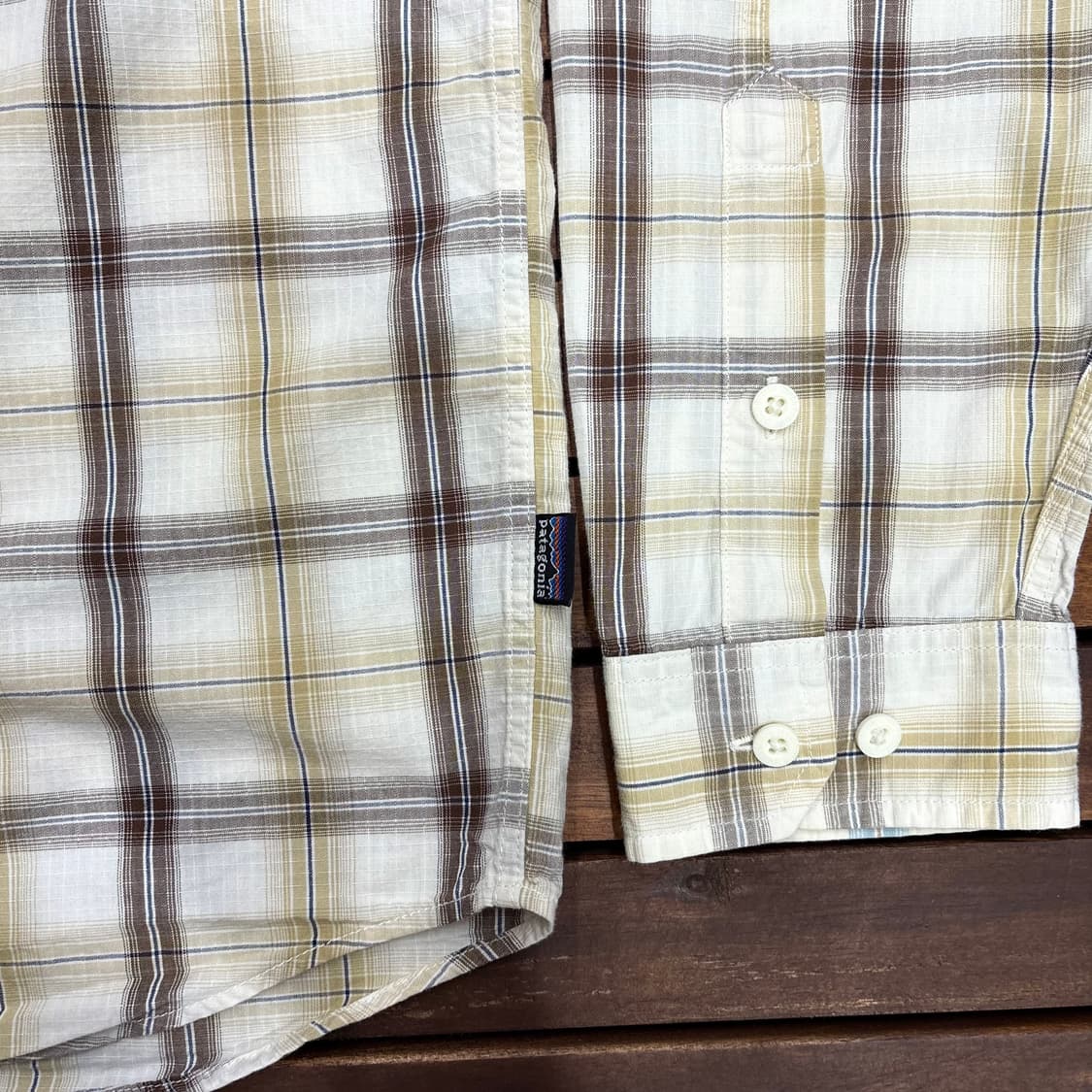 (M) 파타고니아 오가닉 아웃도어 체크 셔츠 상품이미지4