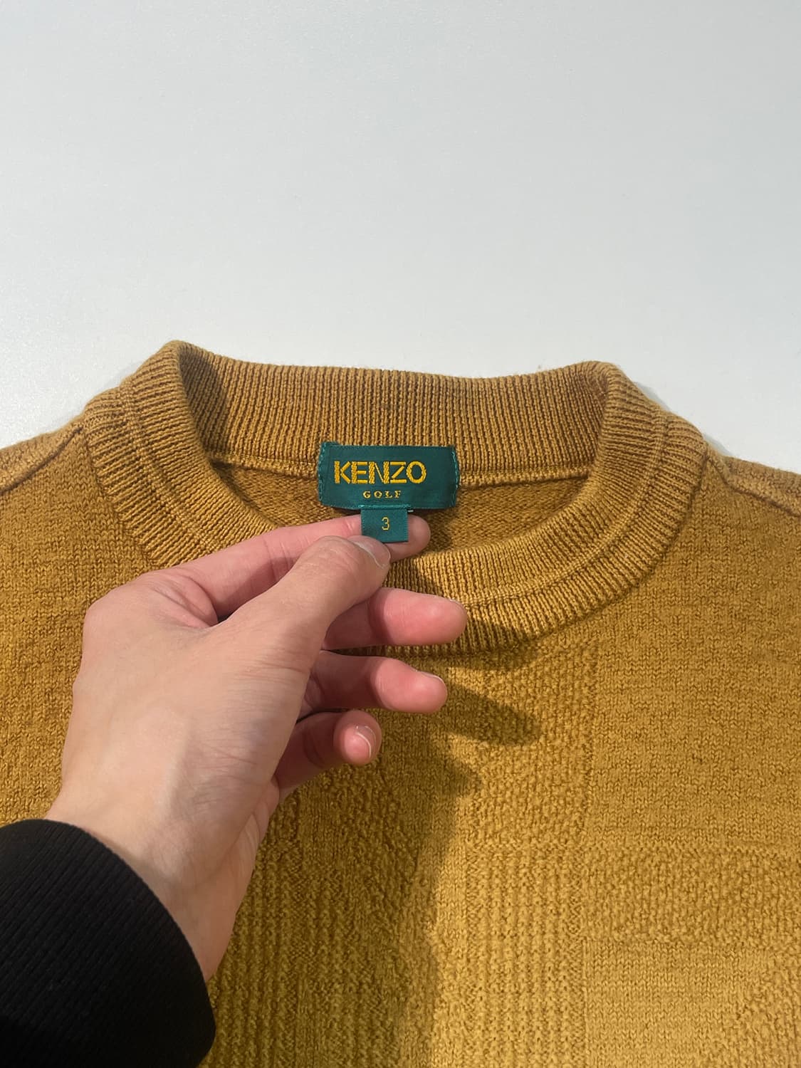 겐조 골프 골드 그라데이션 자카드 울 니트 상품이미지7