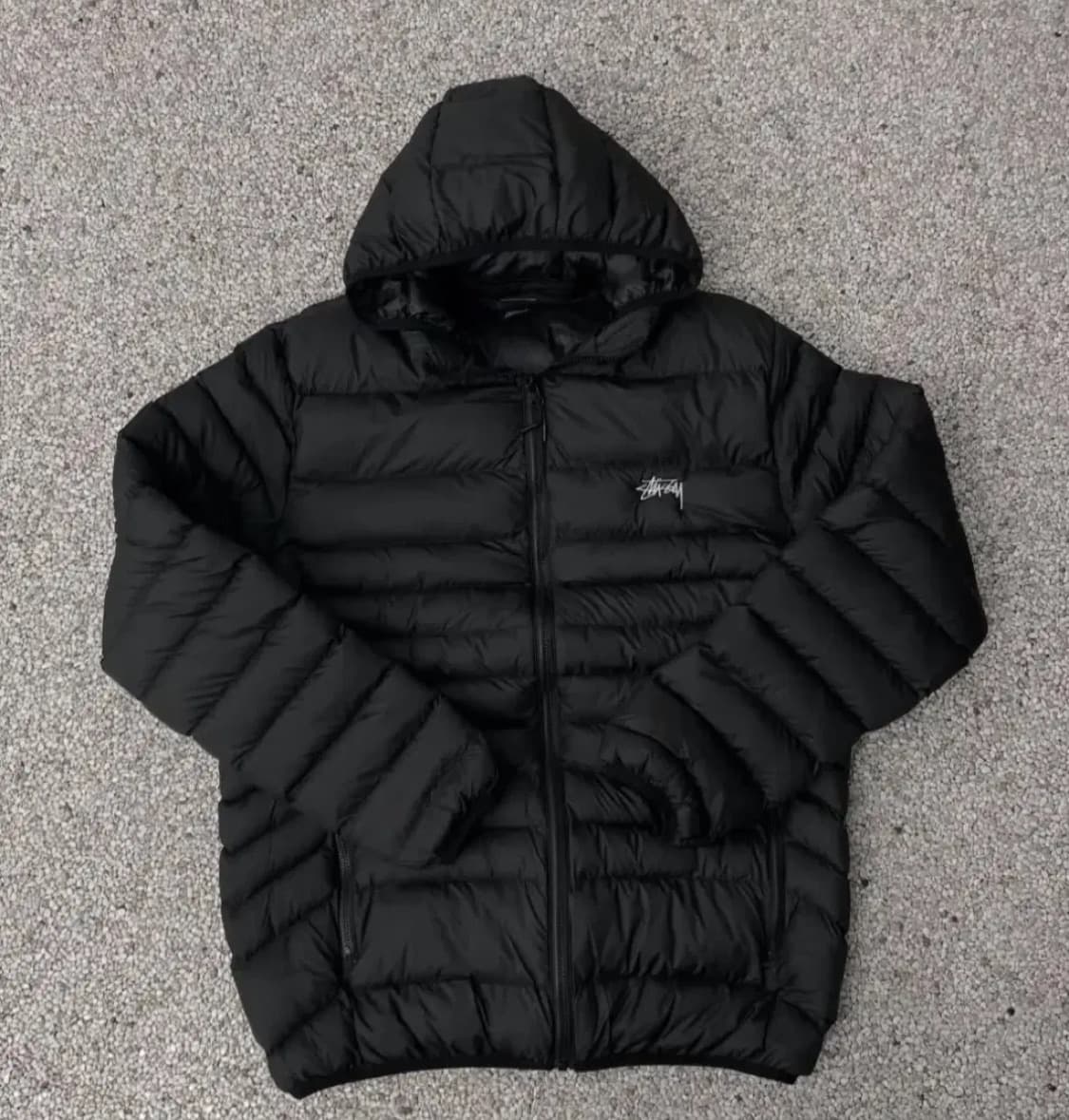 스투시 경량패딩 블랙 L 상품이미지4