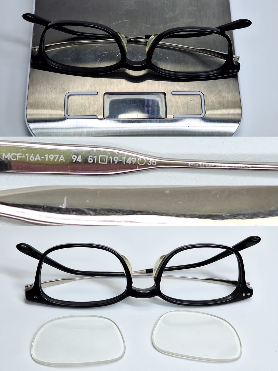 진스 JINS MCF-16A-197A 웰링턴 콤비네이션 안경테 51mm 상품이미지8