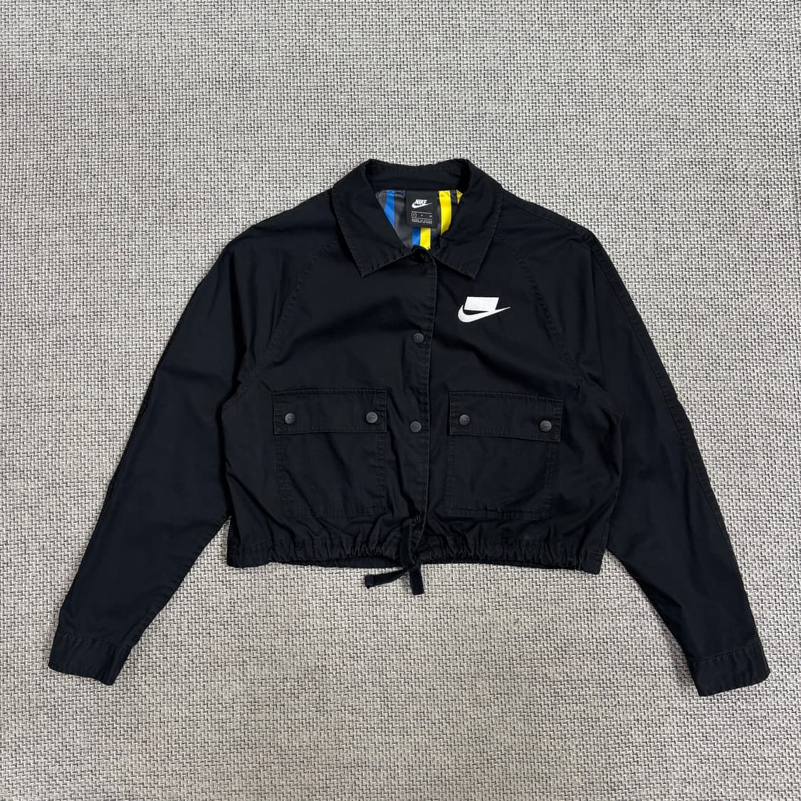 나이키 블랙 크롭 바람막이 자켓 S 상품이미지1