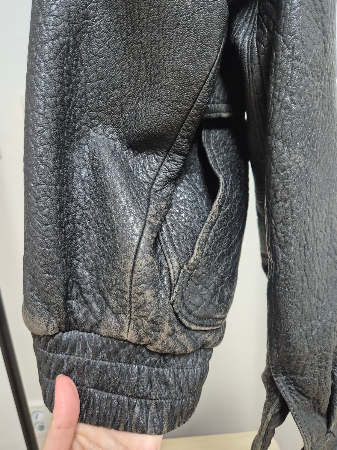 재패니즈 빈티지 오버사이즈 가죽자켓 상품이미지4