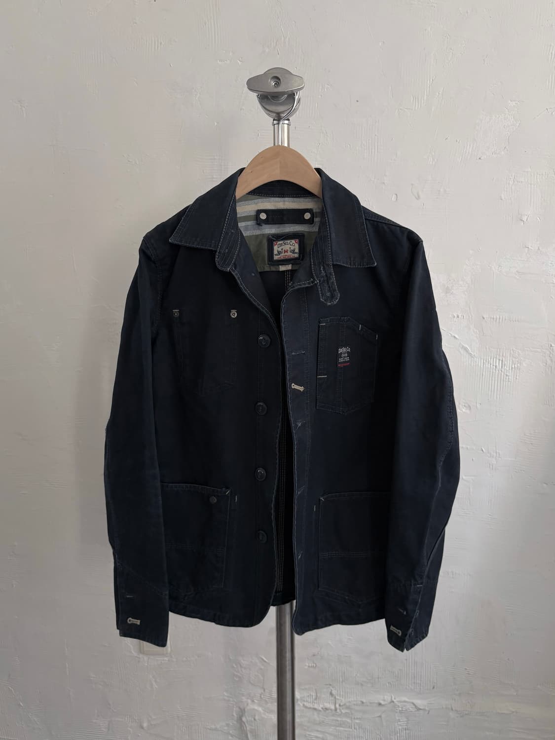 Diesel 디젤 다크네이비 캔버스 워크 자켓 상품이미지2