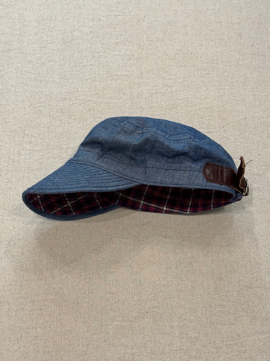 준야와타나베 레더 스트랩 캡 상품이미지1