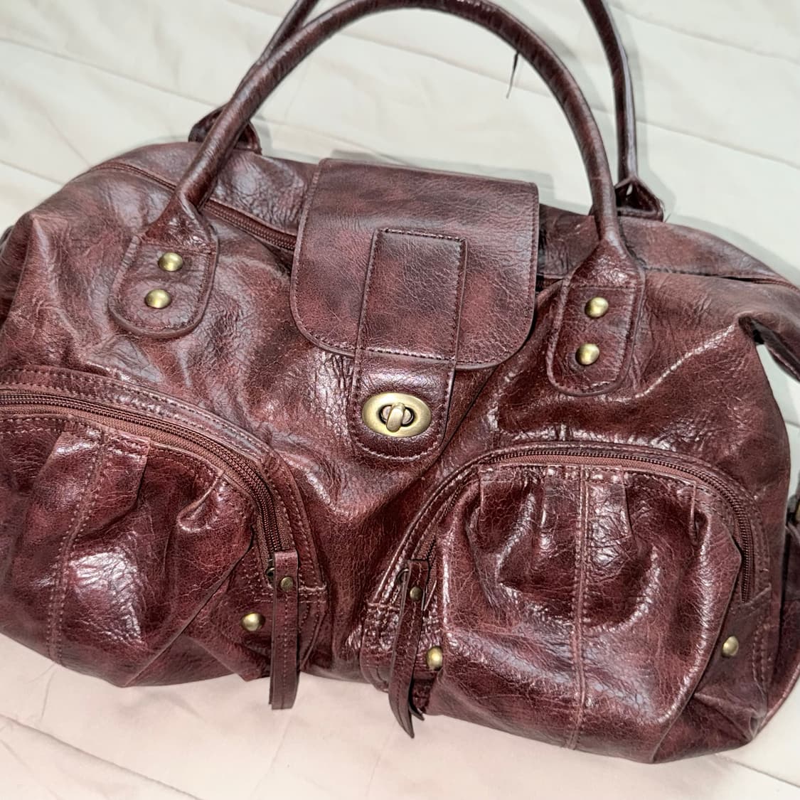 빈티지 브라운 토트백 숄더백 보스턴백 보부상 상품이미지5