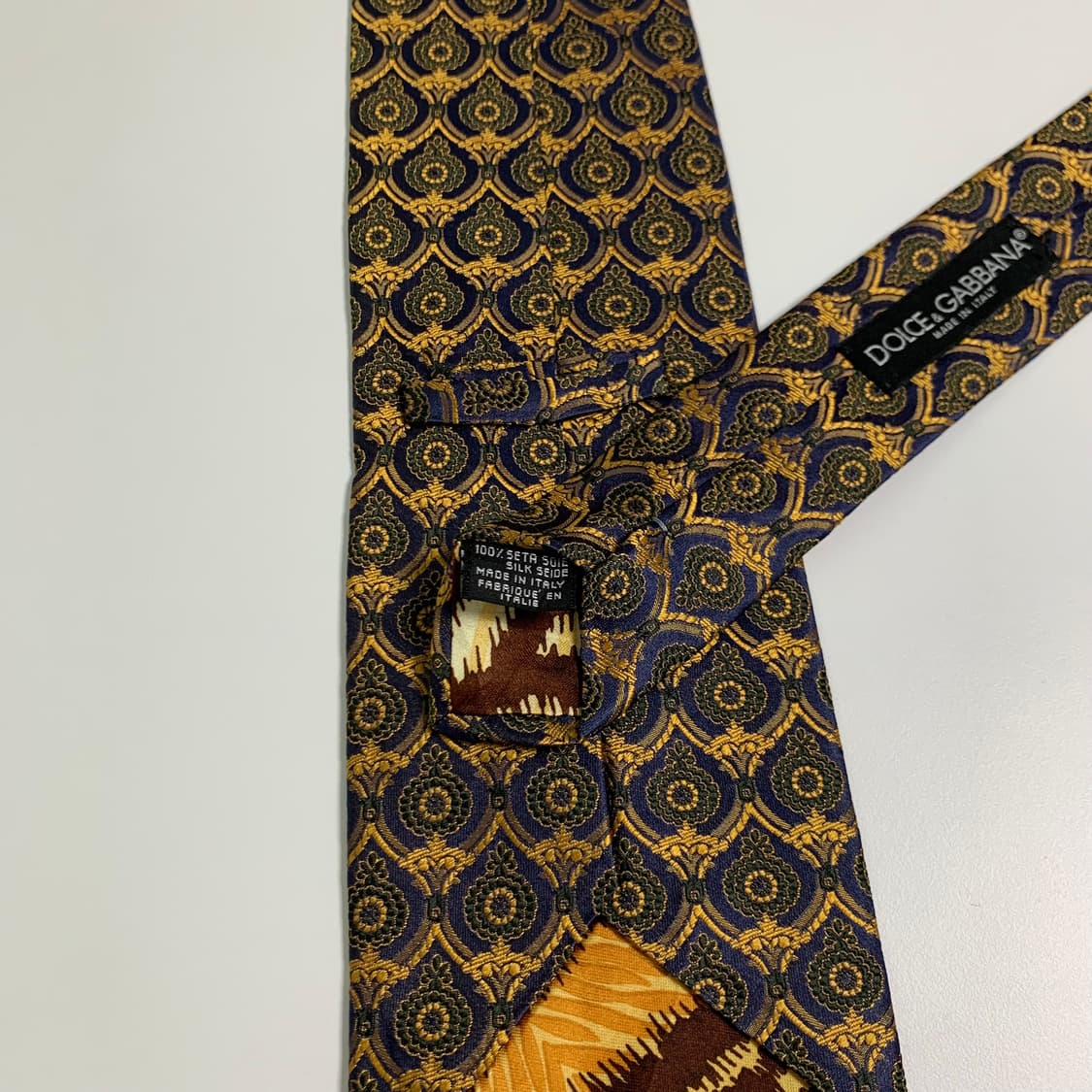 돌체앤가바나 명품넥타이 기하학적패턴 클래식 최상급 A+등급 9.2cm 상품이미지7