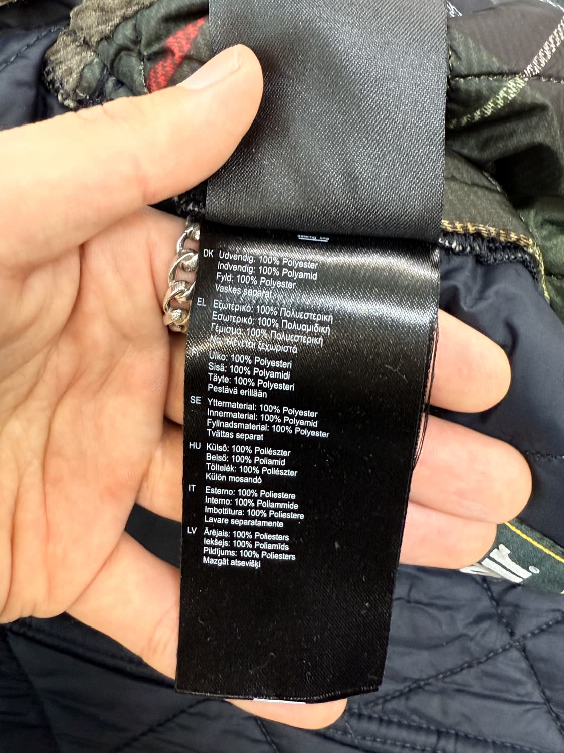 바버 타탄 체크 퀼티드 리버시블 자켓 상품이미지9