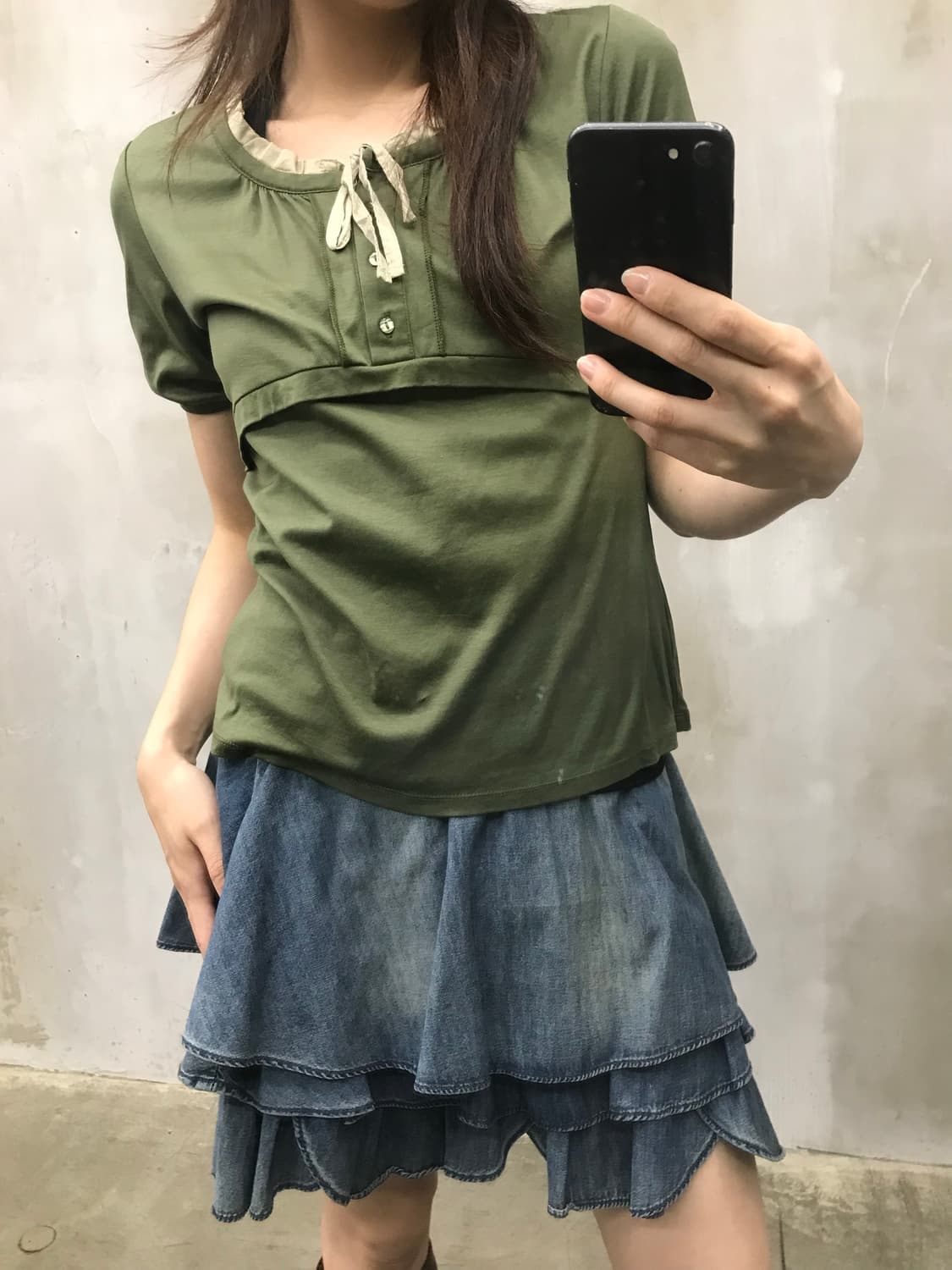 Frill half top 상품이미지2