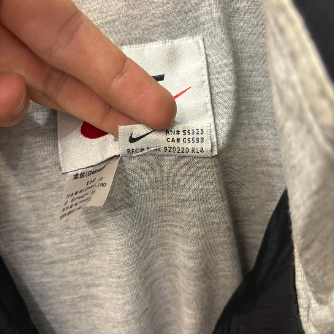 90s 나이키 올드스쿨 블랙 바람막이 2XL 상품이미지8