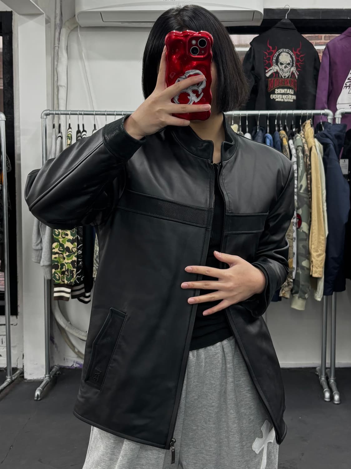 LEE 리 소가죽 레더자켓 상품이미지2