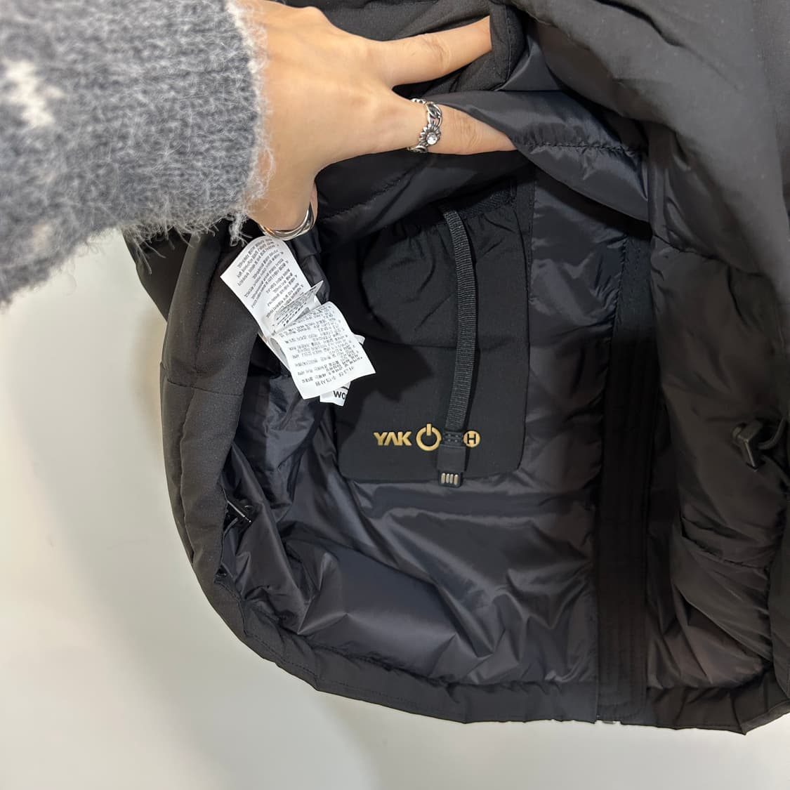 블랙야크 남성 발열조끼 105 새상품급 상품이미지5