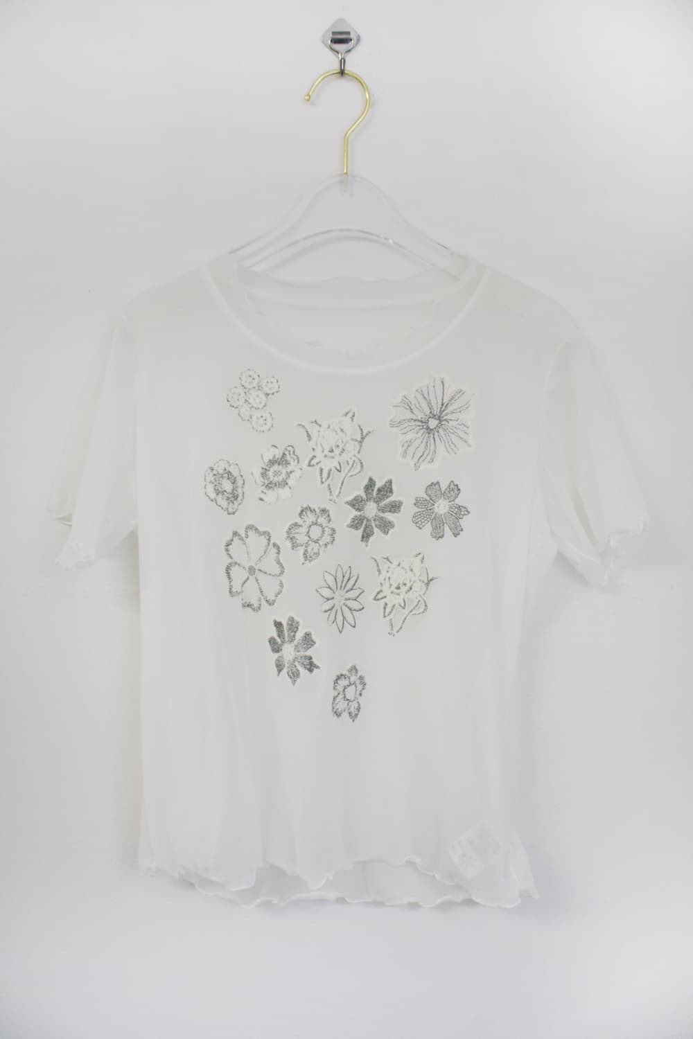 sheer mesh floral top 상품이미지1