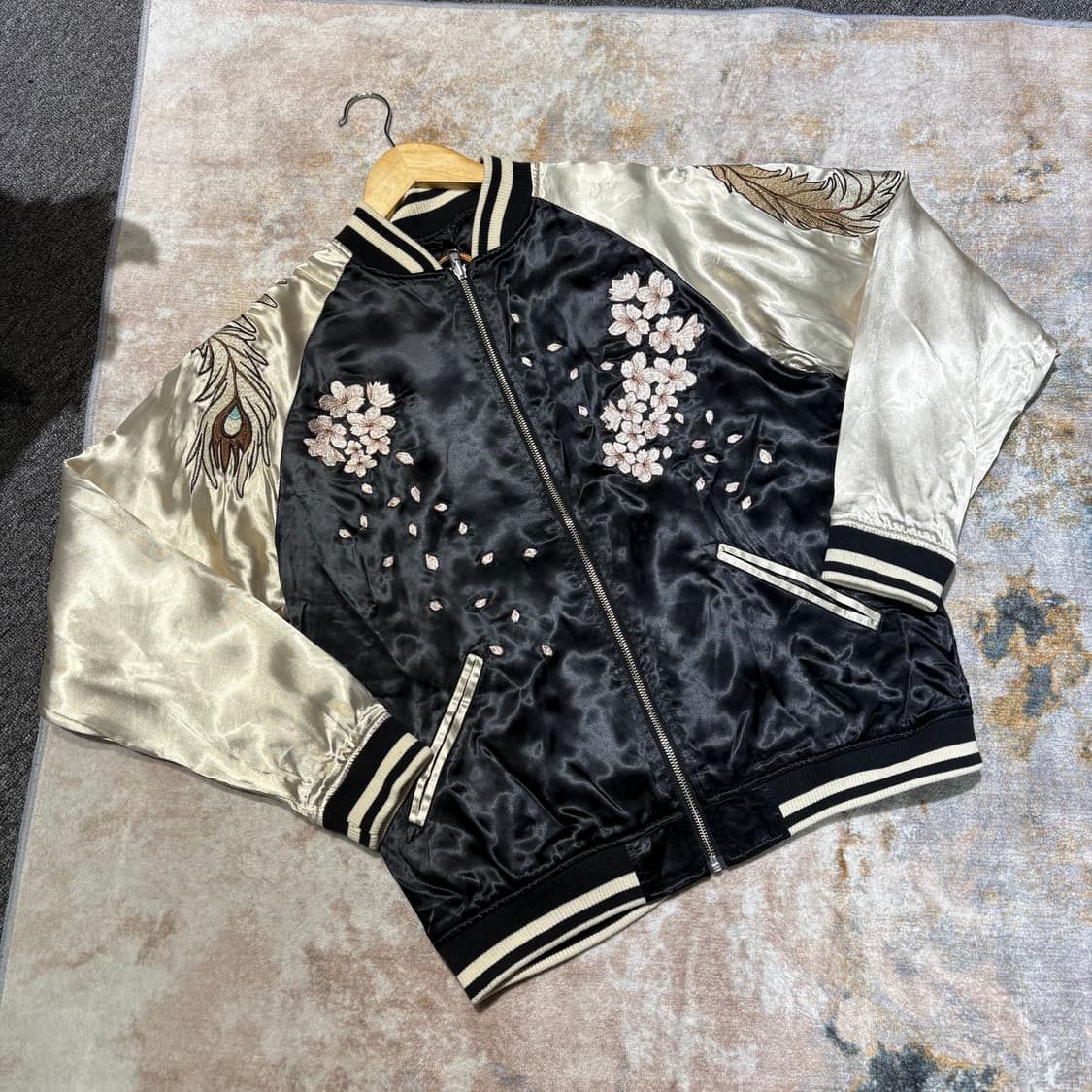 카라쿠리 타마시 봉황 리버서블 스카쟌 자켓 상품이미지7