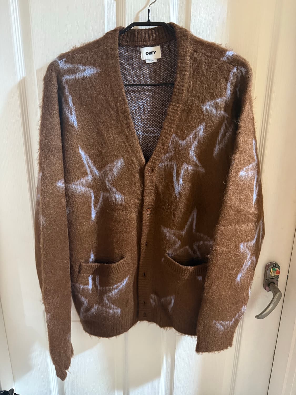 오베이 스타 니트가디건 브라운 상품이미지5