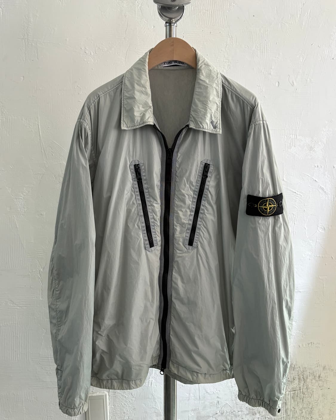 Stone Island 스톤아일랜드 아이스민트 크링클랩스 와펜 셔츠자켓 상품이미지2