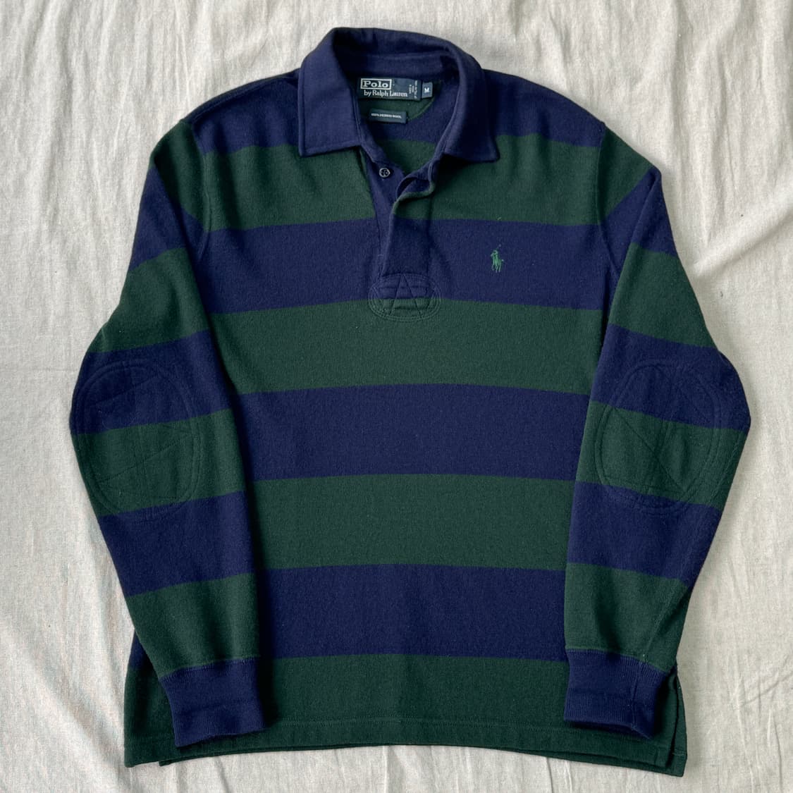 폴로랄프로렌 90s 메리노울 암패치 니트 M 상품이미지1