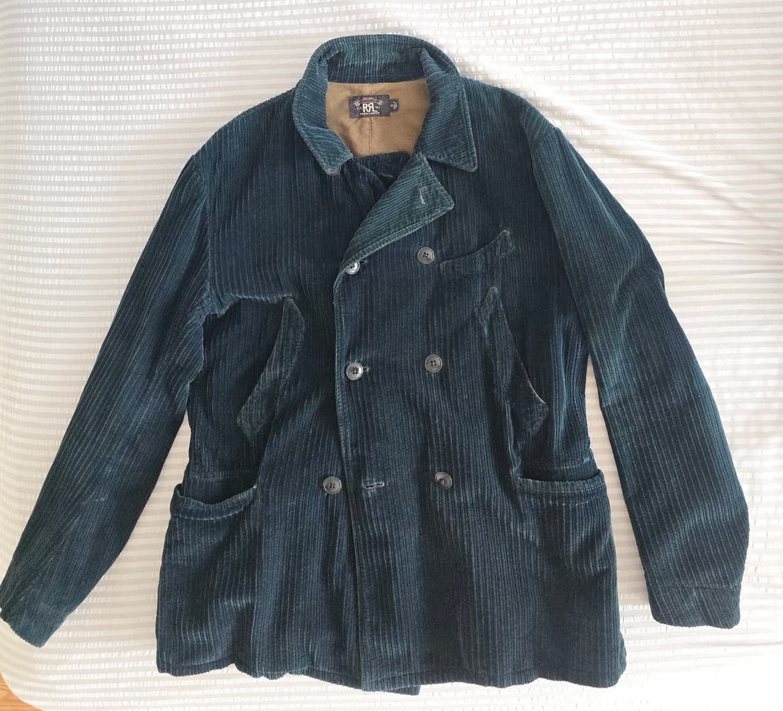 RRL 코듀로이 더블 브레스티드 워크 재킷, M사이즈(175/96A) 상품이미지1