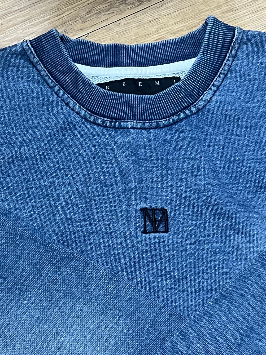 트리밍버드 데님 스웻 셋업 상품이미지6