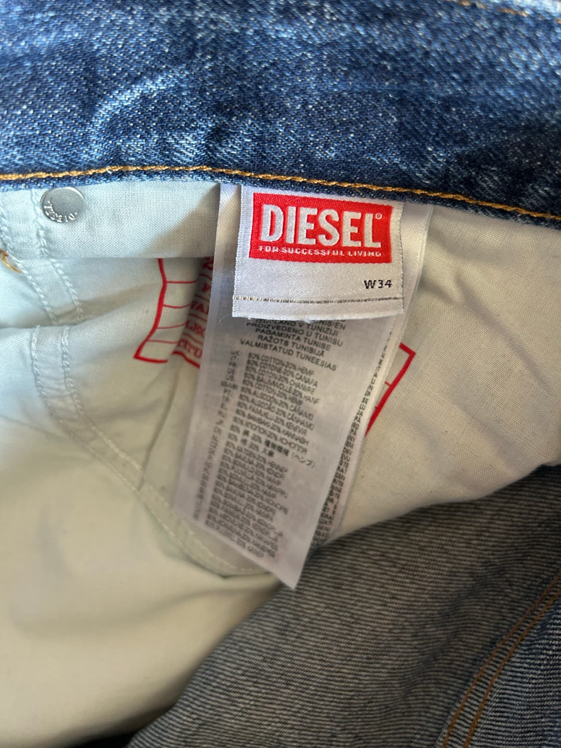 디젤 레귤러스트레이트진 34in 상품이미지6