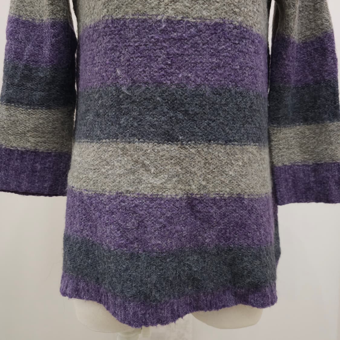 멀티 스트라이프 모헤어 혼방 롱 니트 상품이미지5