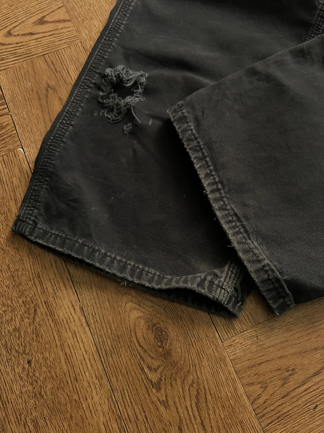 [32]칼하트 USA 빈티지 페이딩 블랙 카펜터 워크 팬츠 상품이미지5