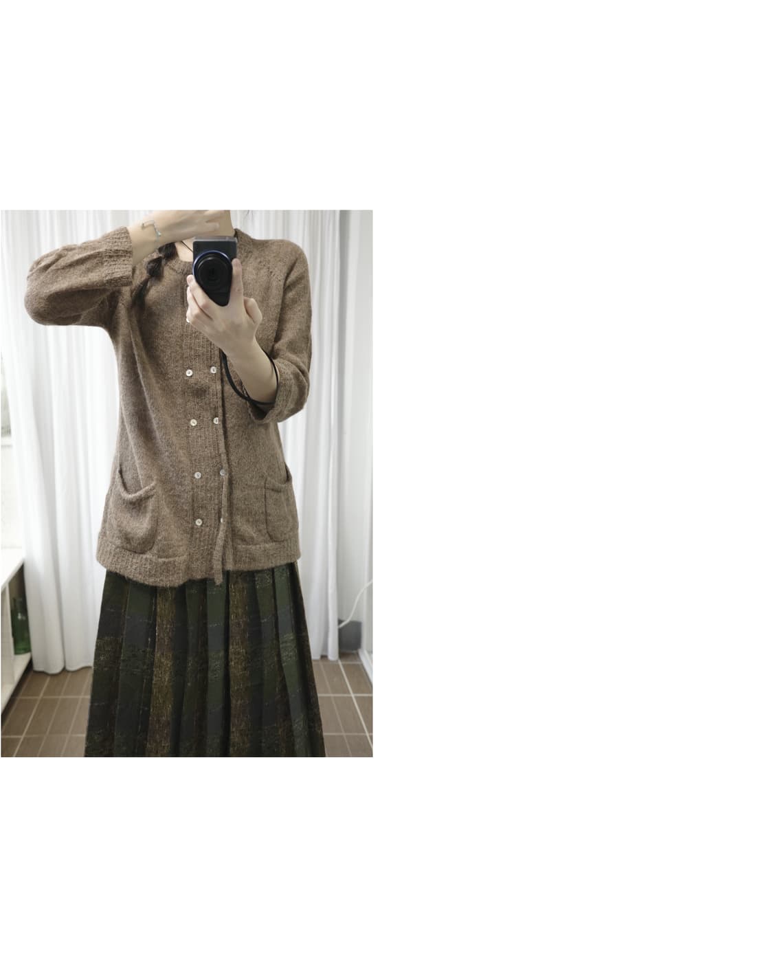Alpaca Double-Button Cardigan 상품이미지5