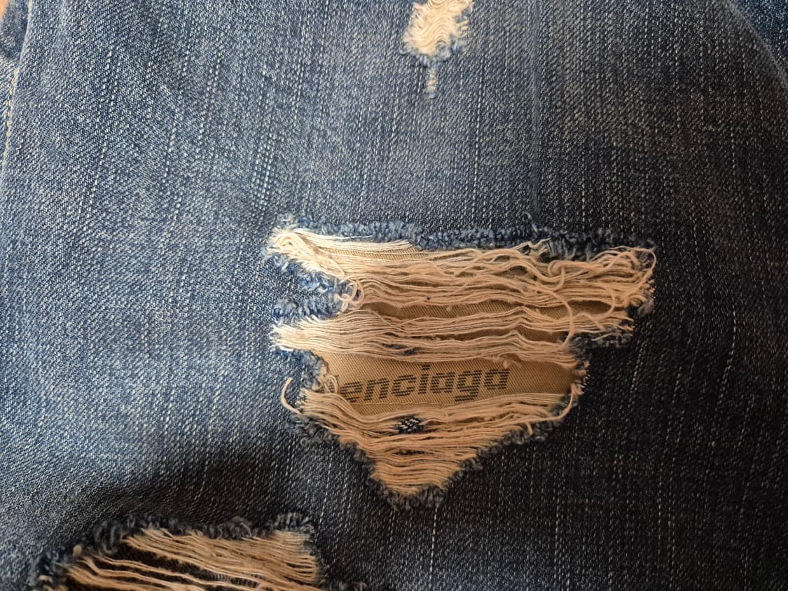 [M] 25ss 발렌시아가 배기 로고 데님팬츠 상품이미지3