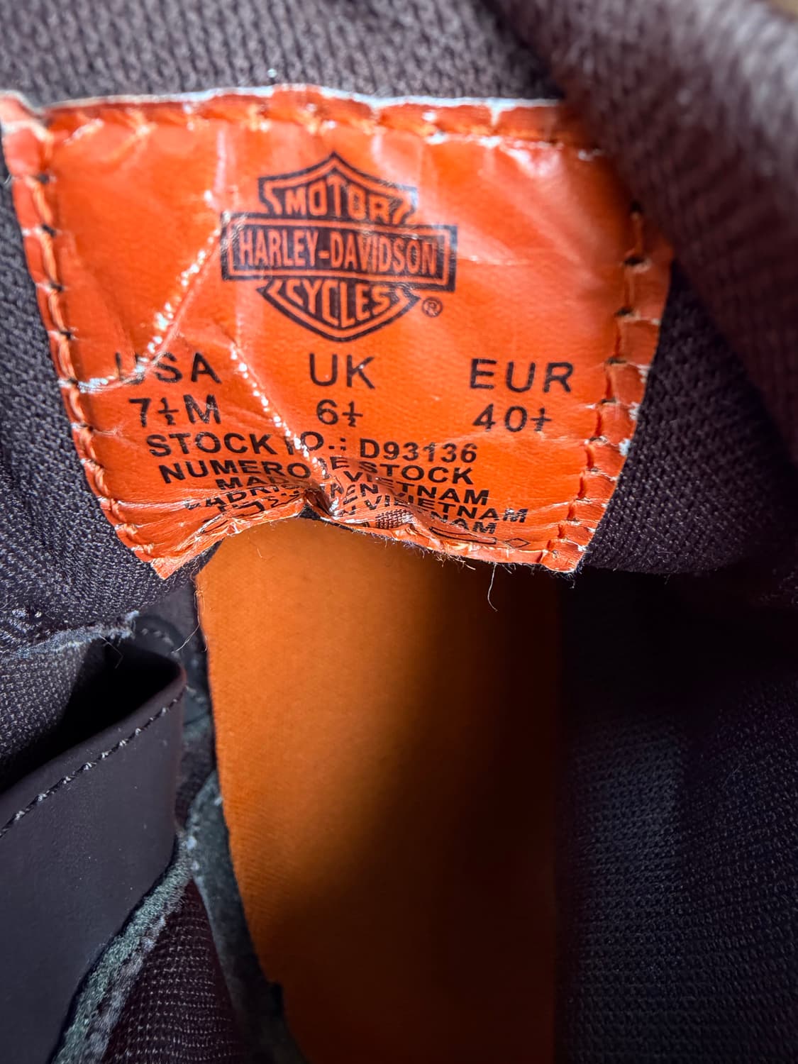 할리데이비슨 오리지널 가죽 모크투 워커 (D93136) 상품이미지10