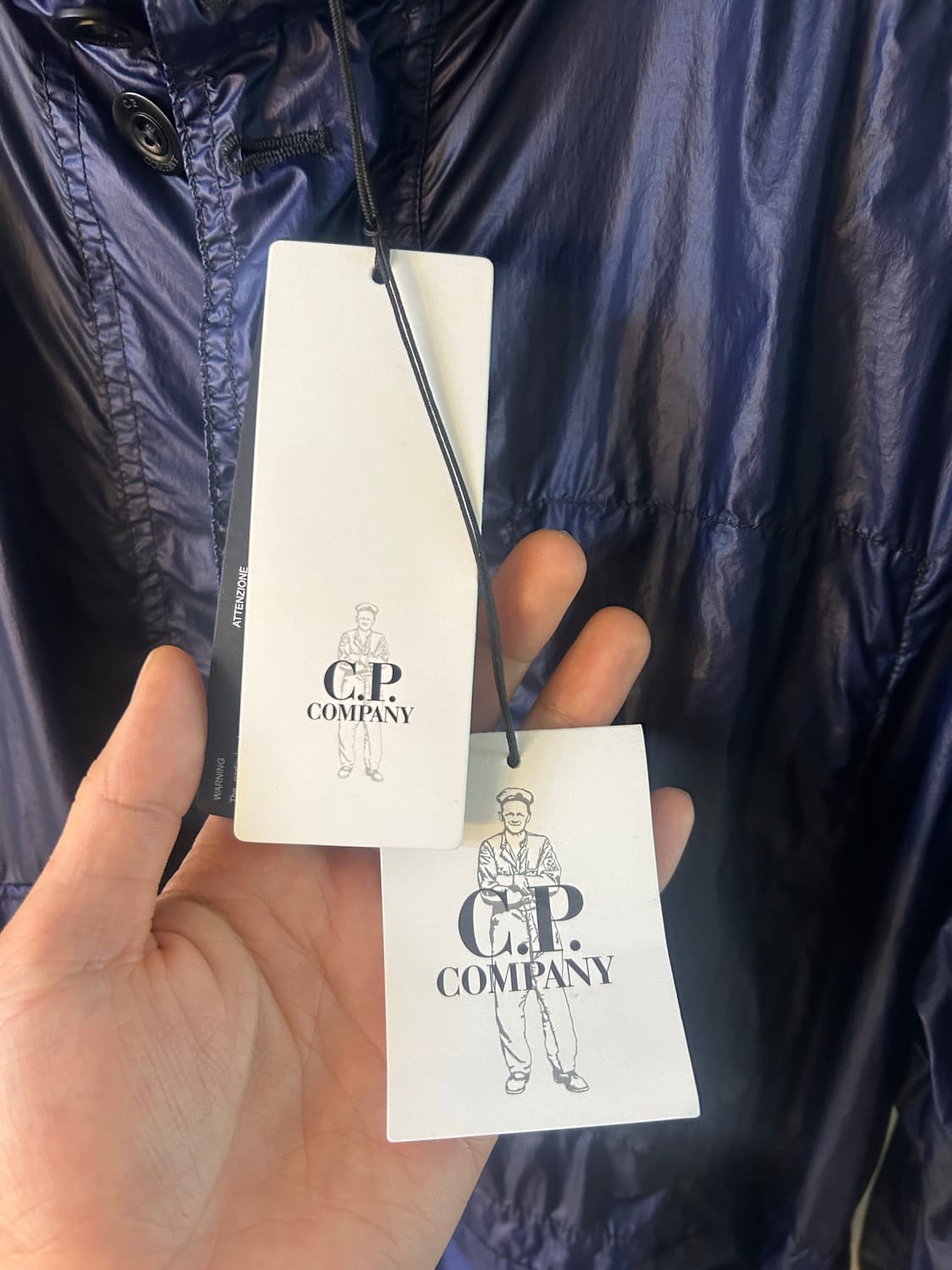 Cp Company 렌즈와펜 타일론 믹스드 후드 자켓 새상품 상품이미지5