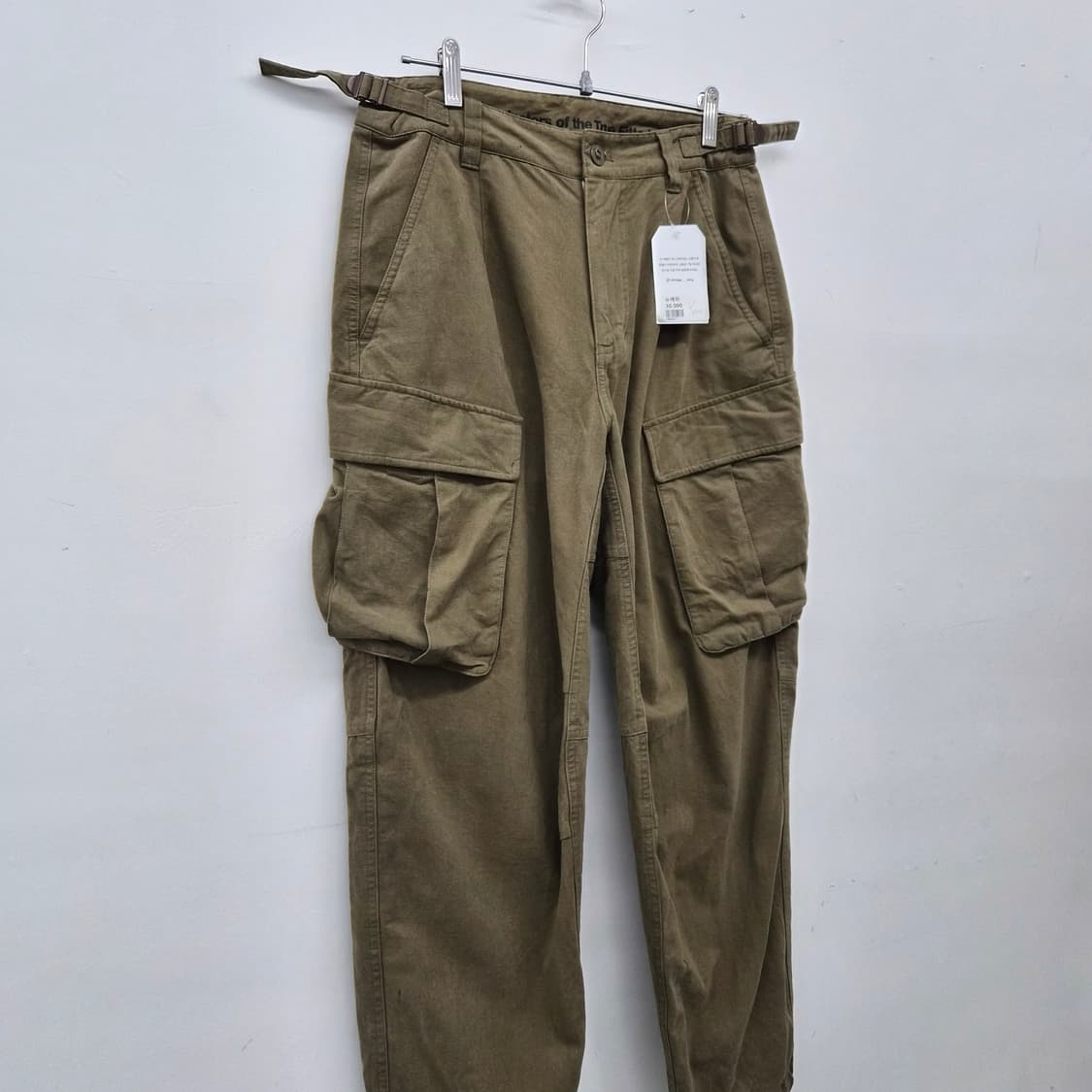 뉴에라 카키색 카고 조거 팬츠 30in 상품이미지2