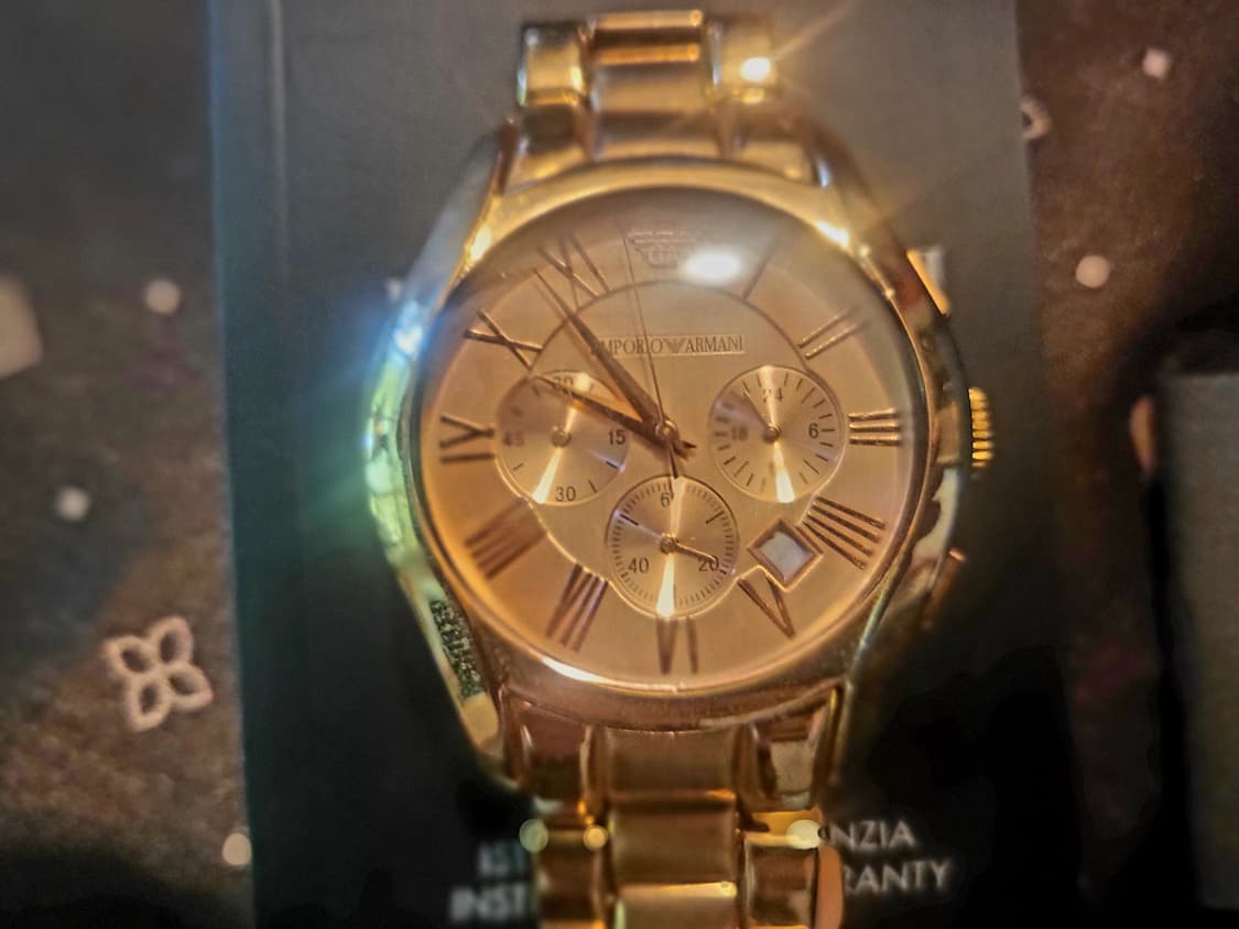 (미사용 새제품) 엠포리오 아르마니 로즈골드 메탈 남자시계 상품이미지4