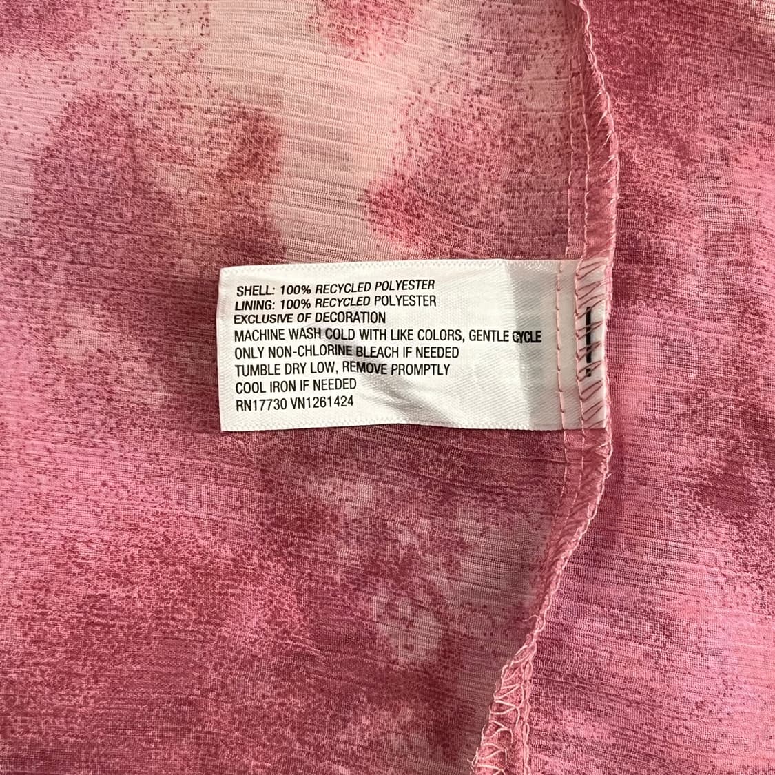 Pink Print Unbalance Slip Dress 상품이미지10