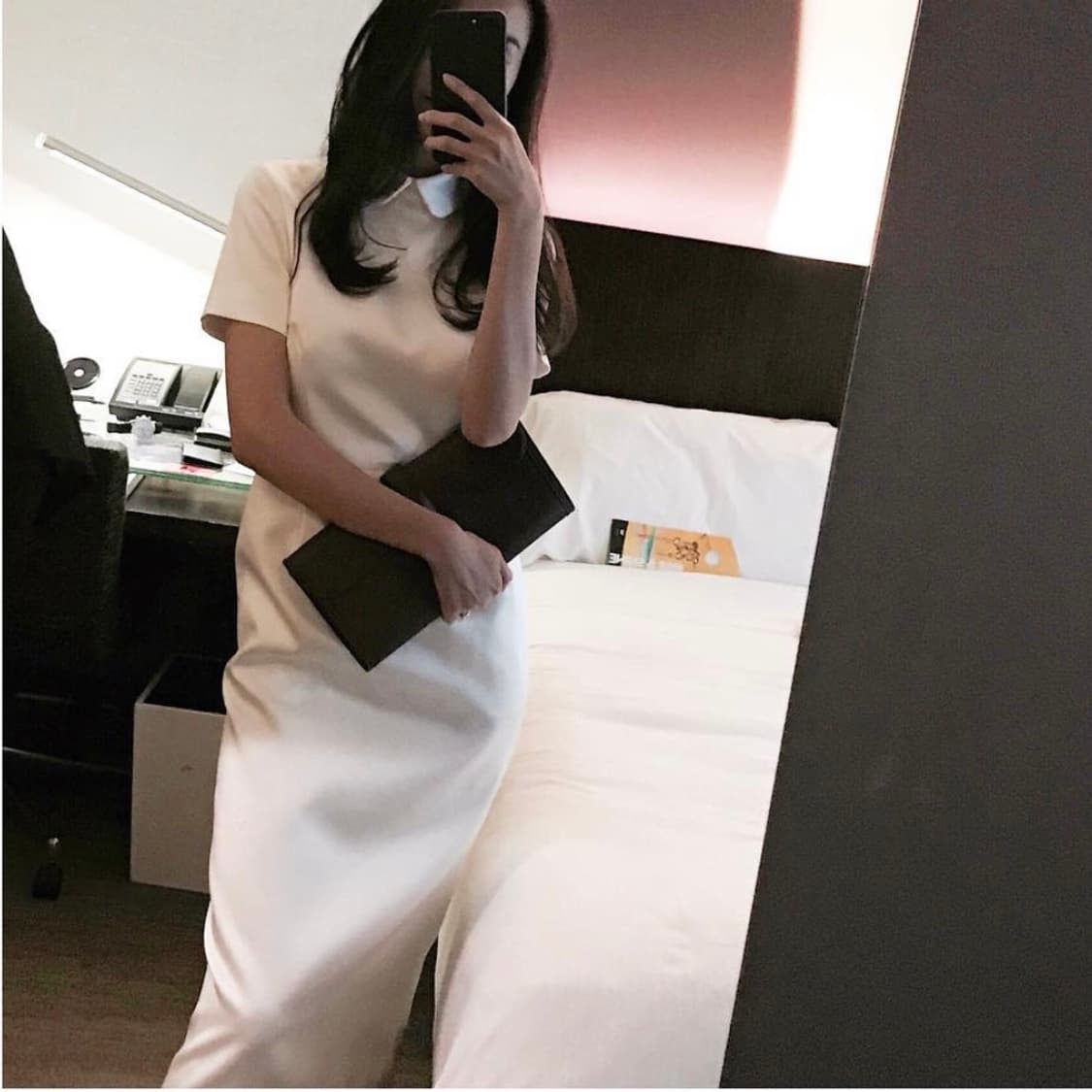 🏷️윈느누이파르페 미카도실크 원피스 상품이미지2