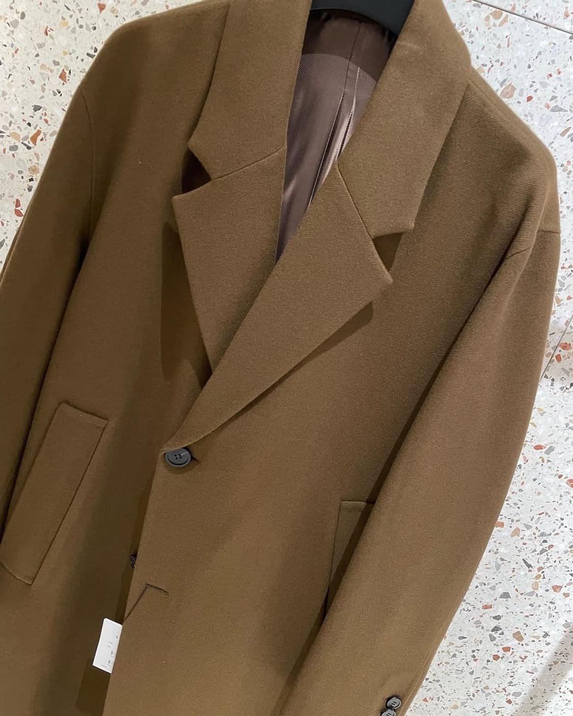 솔리드옴므 23fw 트윌 브라운 코트 48사이즈 상품이미지9