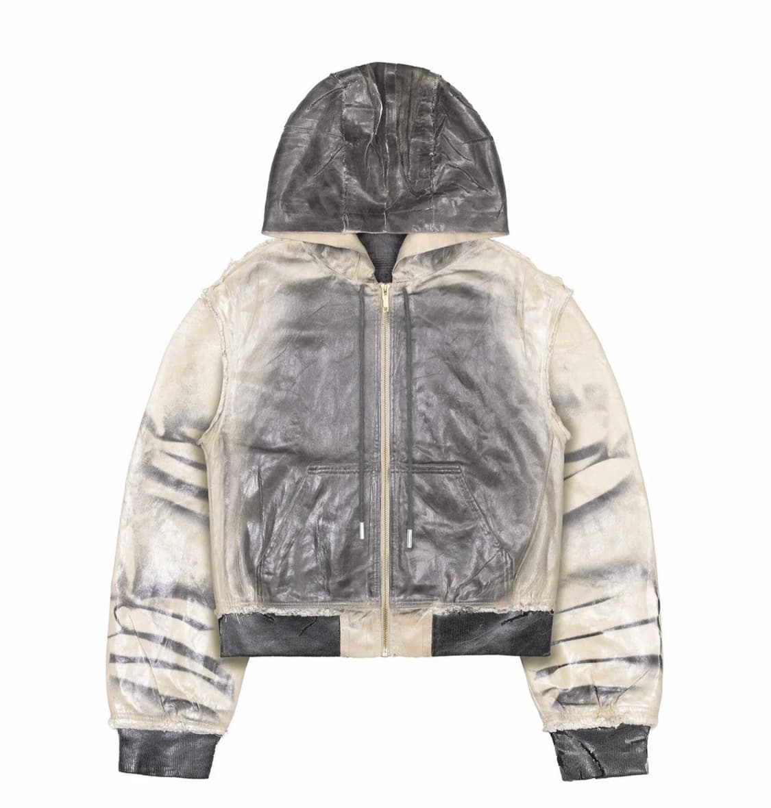 레이서월드와이드 BEIGE WAXED BOMBER 상품이미지1