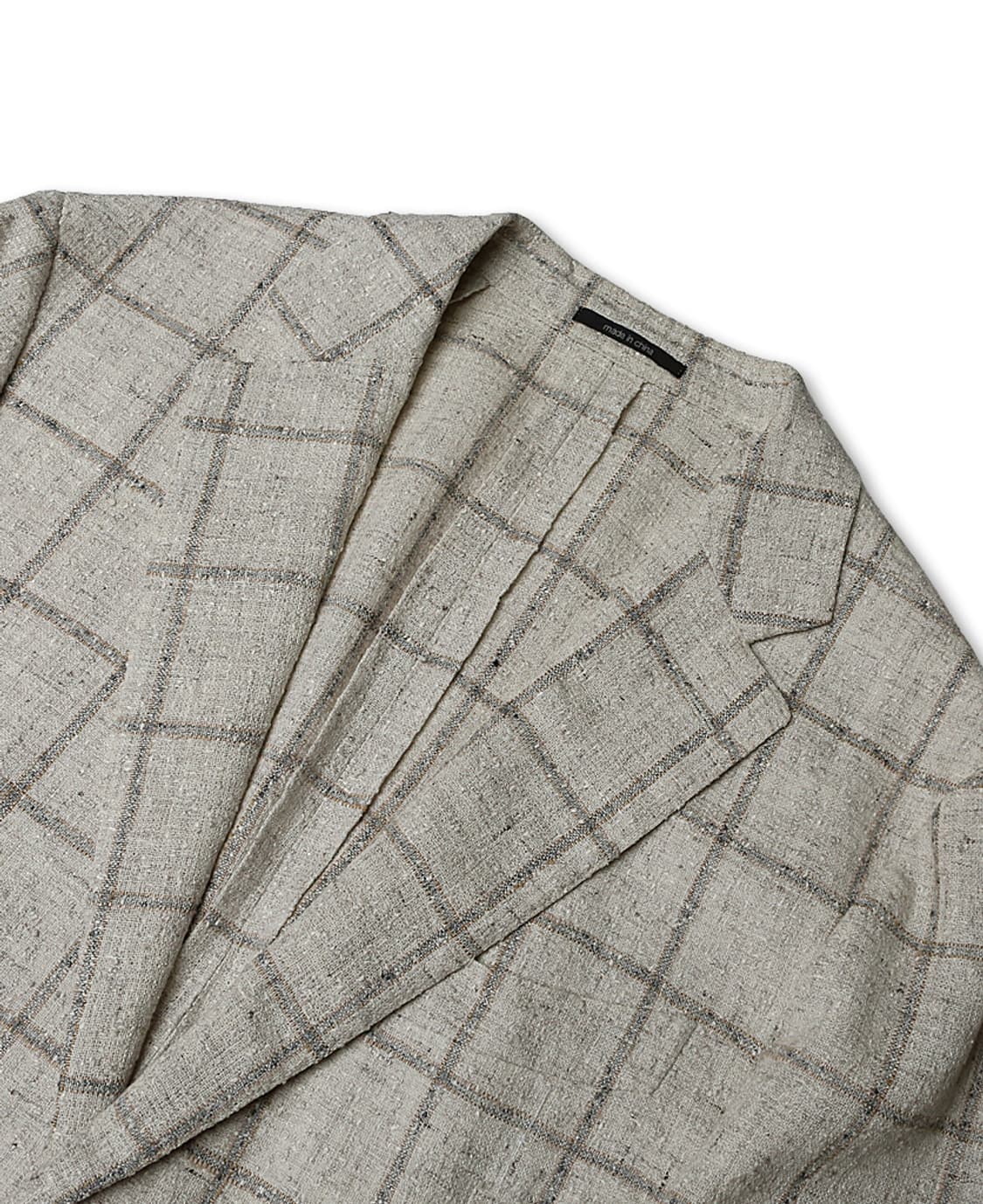 수트 서플라이 [Suit Supply] 아이보리 린넨 블렌드 체크 자켓 상품이미지2