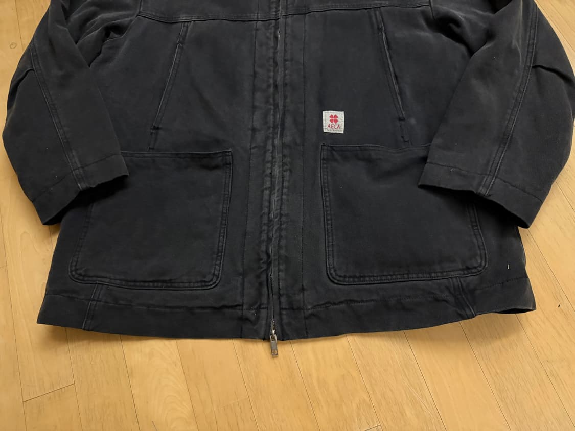 [에이카화이트] 빈티지 피그먼트 필드 파카 차콜 (L) 상품이미지3