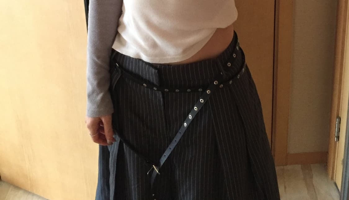 로우웨스트 스트라이프 쇼츠 버뮤다 반바지 팬츠 빈티지 상품이미지2