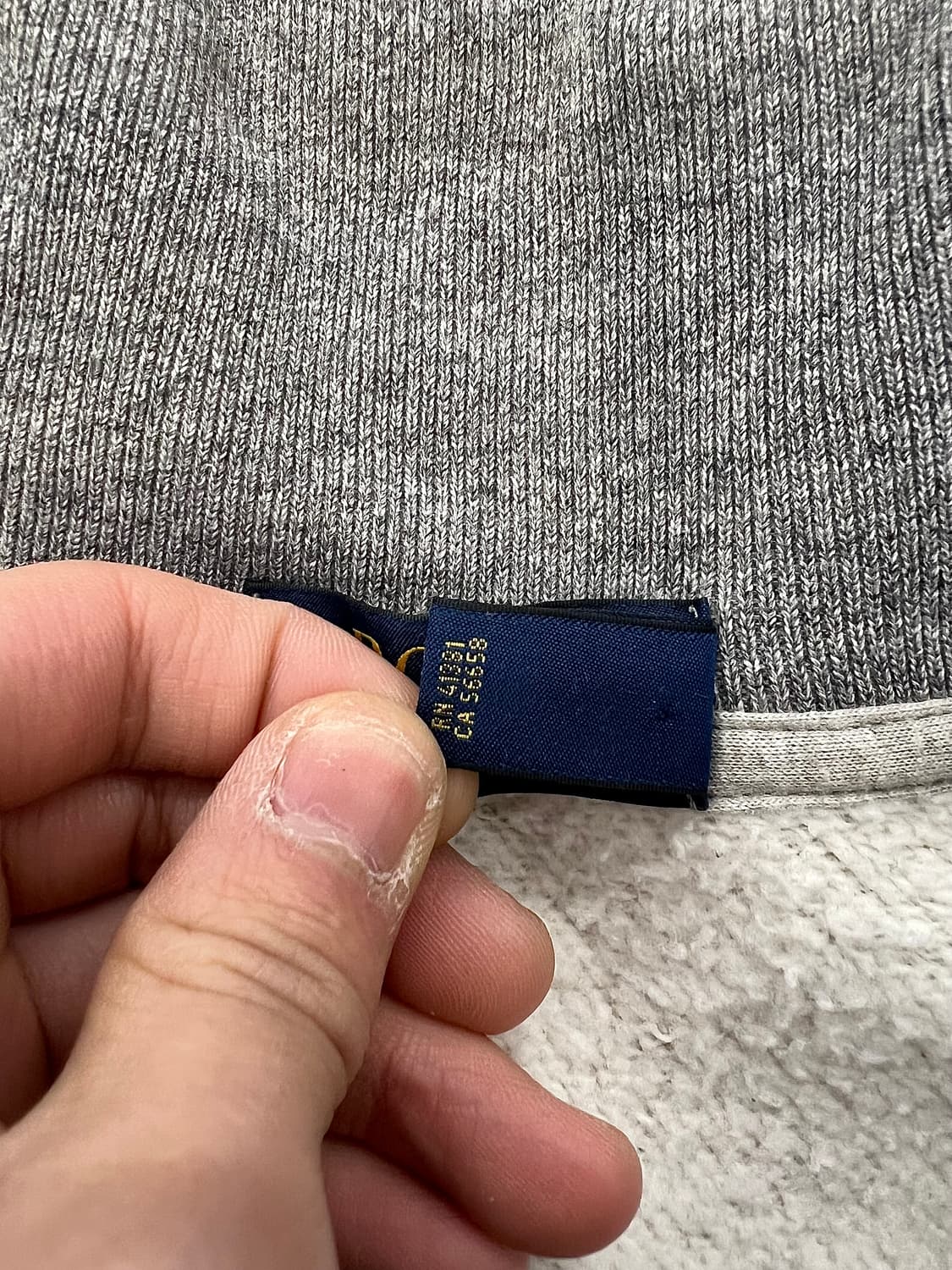 폴로 랄프로렌 투 컬러 숄카라 더블 포켓 스웨트 가디건 상품이미지8