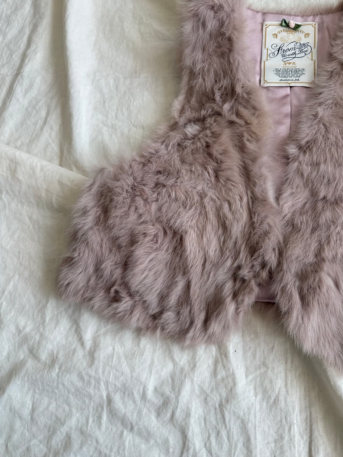 인디핑크 래빗퍼 크롭 베스트  상품이미지2