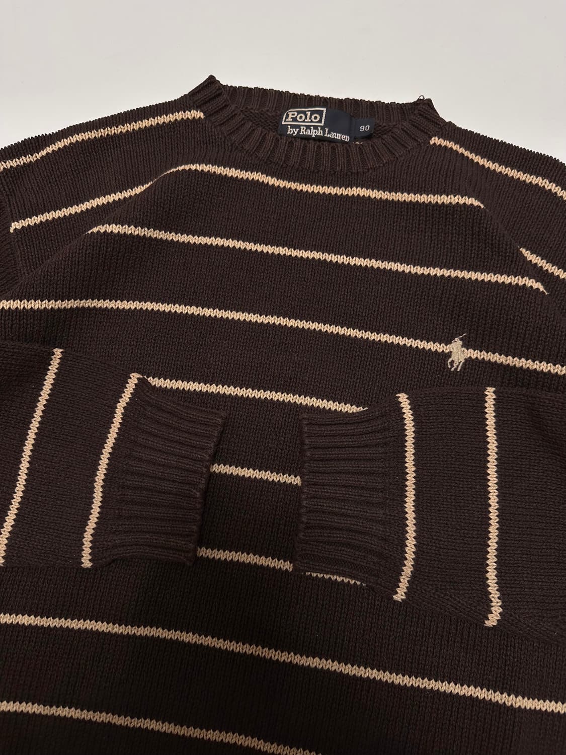 폴로 랄프로렌 브라운 코튼 니트 상품이미지4