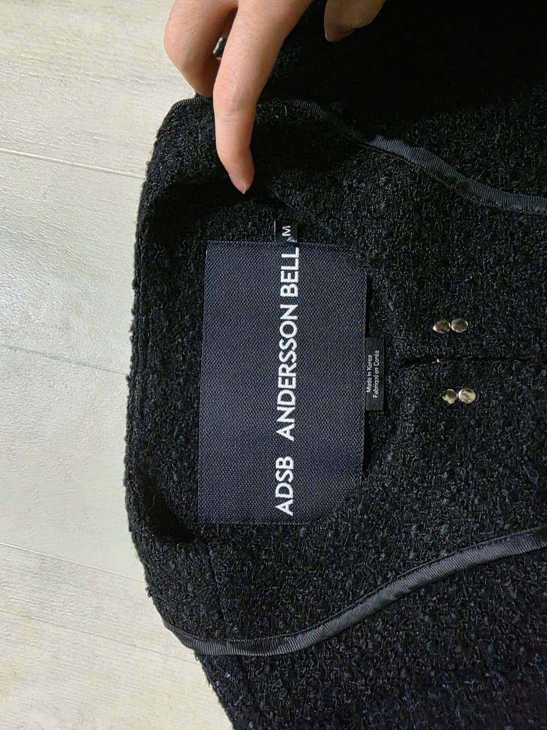 앤더슨벨 인사이드아웃 트위드 가디건 M 상품이미지4