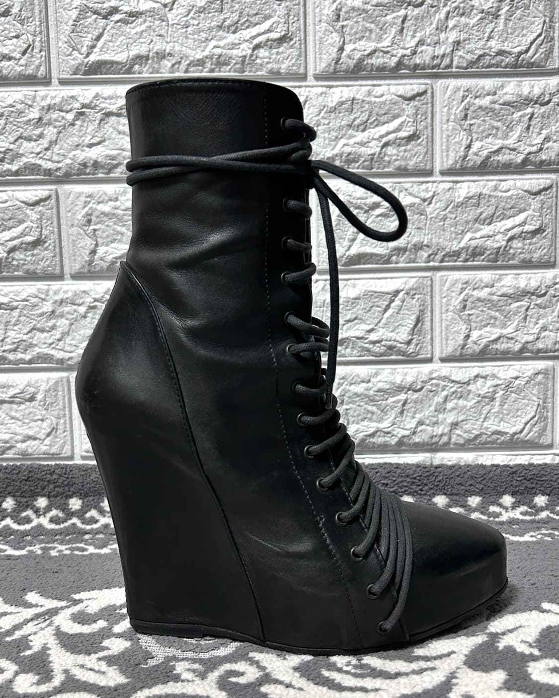 rare* Ann Demeulemeester Lace-up wedge 상품이미지4