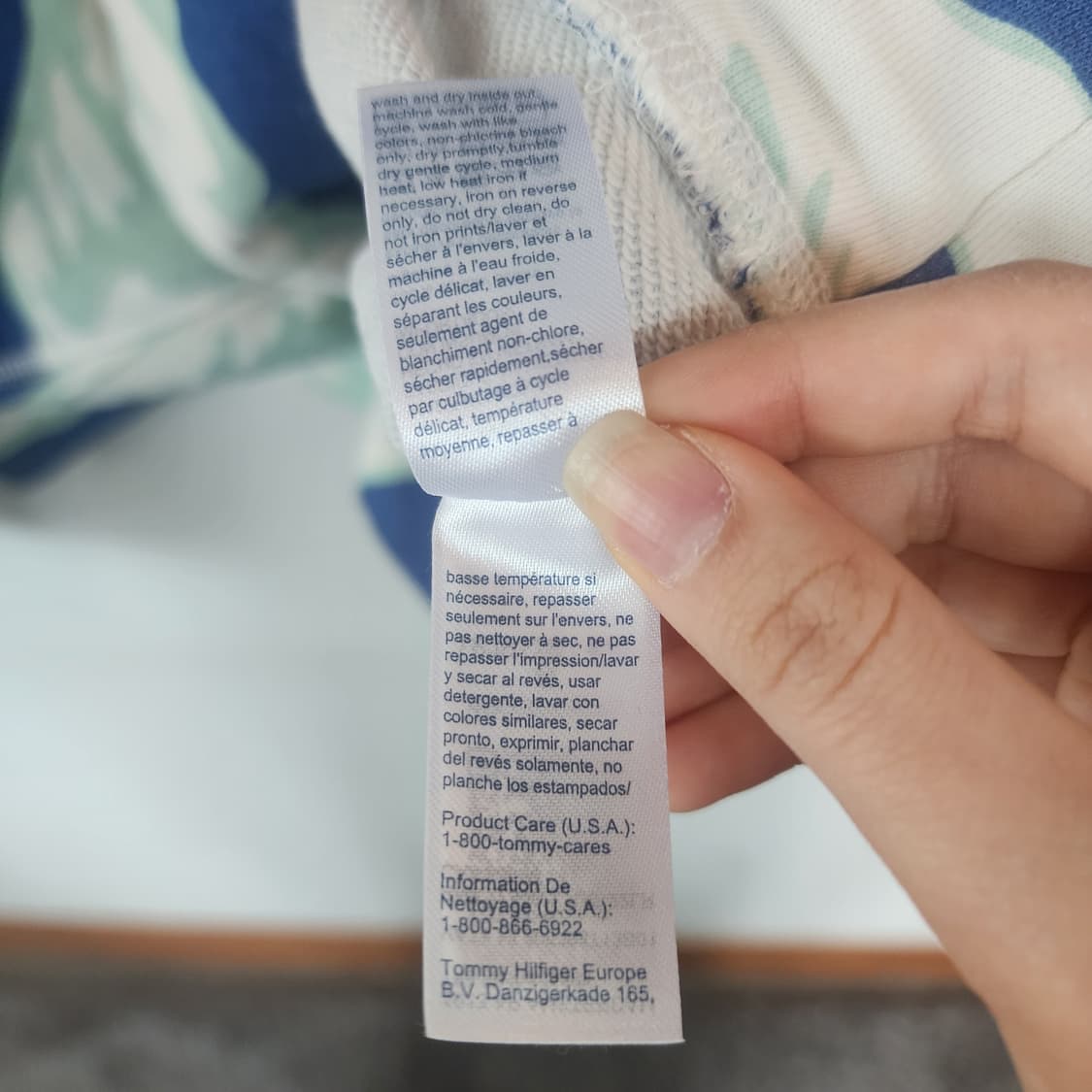 타미힐피거 블루 플라워 후드티 상품이미지6