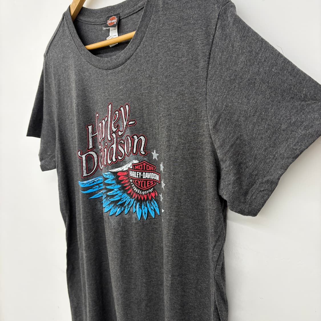 할리데이비슨 차콜 반팔 티셔츠 여성 XL 상품이미지4
