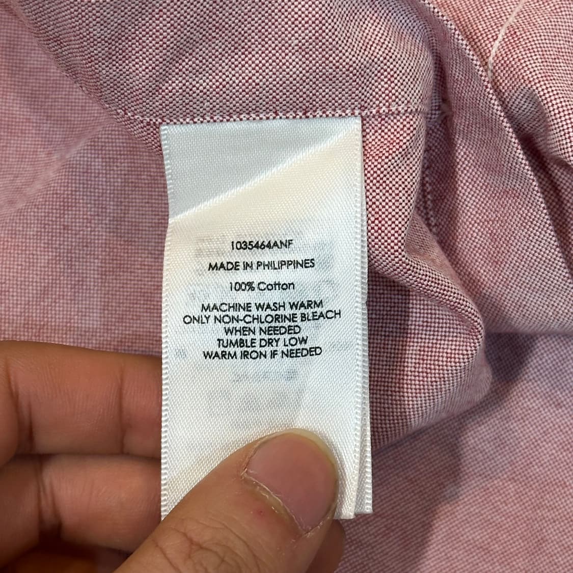 L 폴로랄프로렌 커스텀핏 핑크 코튼 셔츠 상품이미지5